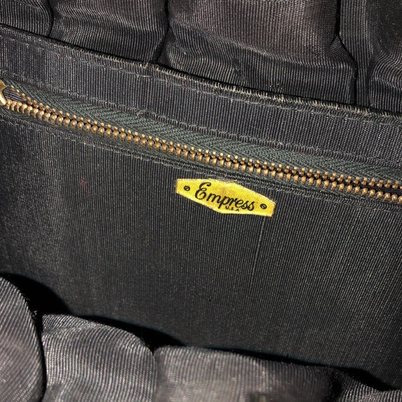 Gorgeous Vintage NeedlePoint Bag-EUC-12x7x3-Black - Picture 11 of 16